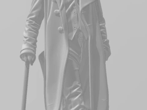 Bonecos 3d style manga anime wonka fantastic chocolat factory style caricato 3D Print Model