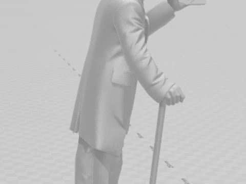 Bonecos 3d style manga anime wonka fantastic chocolat factory style caricato 3D Print Model