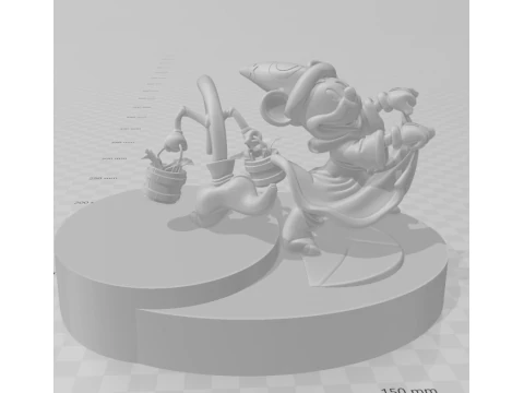 Bonecos 3d style manga anime disney mickey mouse style caricato 3D Print Model