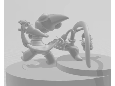 Bonecos 3d style manga anime disney mickey mouse style caricato 3D Print Model