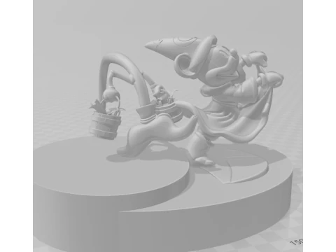 Bonecos 3d style manga anime disney mickey mouse style caricato 3D Print Model