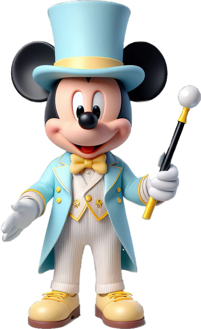 Bonecos 3d style manga anime disney mickey mouse style caricato 3D Print Model .c4d .max .obj .3ds .fbx .stl .blend 