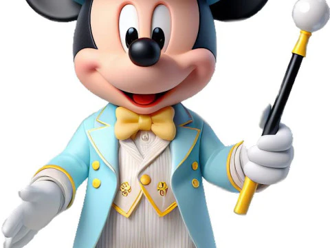 Bonecos 3d style manga anime disney mickey mouse style caricato 3D Print Model