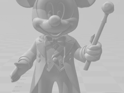 Bonecos 3d style manga anime disney mickey mouse style caricato 3D Print Model