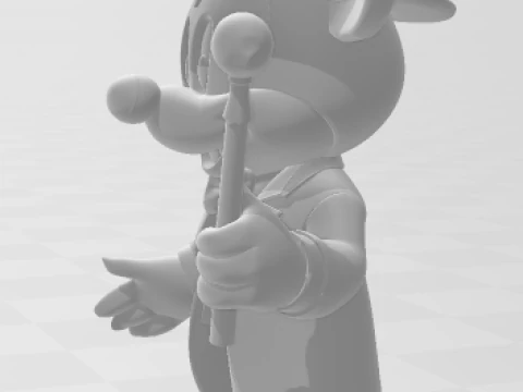 Bonecos 3d style manga anime disney mickey mouse style caricato 3D Print Model
