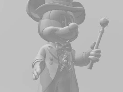 Bonecos 3d style manga anime disney mickey mouse style caricato 3D Print Model