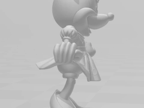 Bonecos 3d style manga anime disney minnie mouse style caricato 3D Print Model