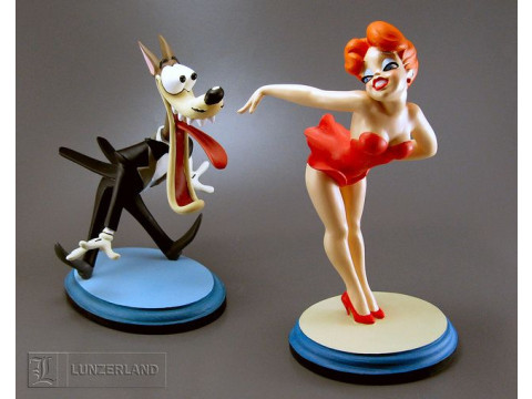 Bonecos 3d стиль манга аниме лобо мультяшный стиль карикато 3D Принт Модель