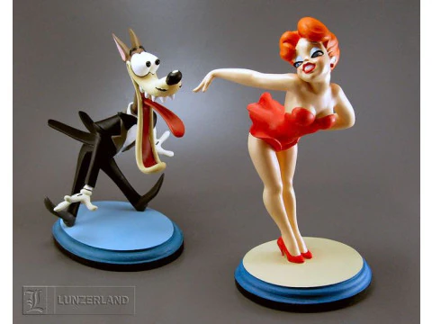 Bonecos 3d style manga anime lobo cartoon style caricato 3D Print Model