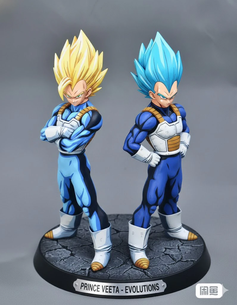 Bonecos 3d style manga anime dragonball vegeta style caricato 3D Print Model .c4d .max .obj .3ds .fbx .stl .blend 