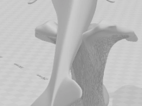 Bonecos 3d style manga anime sorca tubarao style caricato 3D Print Model