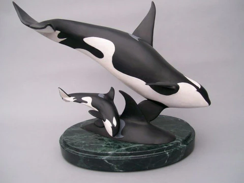 Bonecos 3d 스타일 만화 애니메이션 orca tuberao 스타일 caricato 3D 프린트 모델