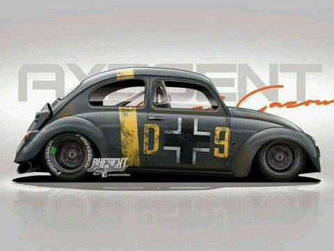 Bonecos 3d 스타일 만화 애니메이션 fusca beetle style caricato 3D 프린트 모델