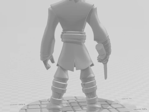 Bonecos 3d style manga anime starwar anakin style caricato 3D Print Model