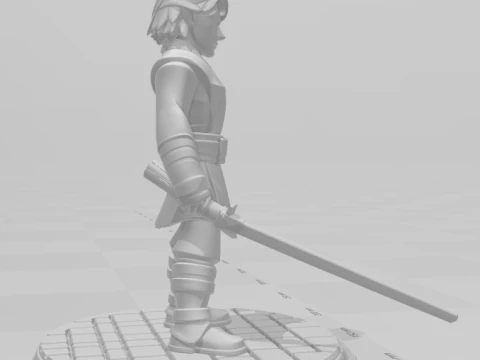 Bonecos 3d style manga anime starwar anakin style caricato 3D Print Model