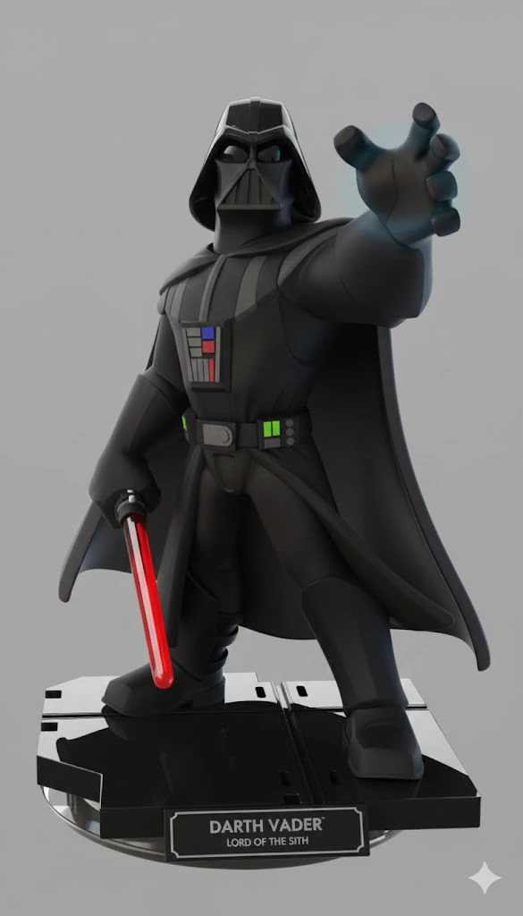 Bonecos 3d style manga anime starwar dart vader style caricato 3D Print Model .c4d .max .obj .3ds .fbx .stl .blend 