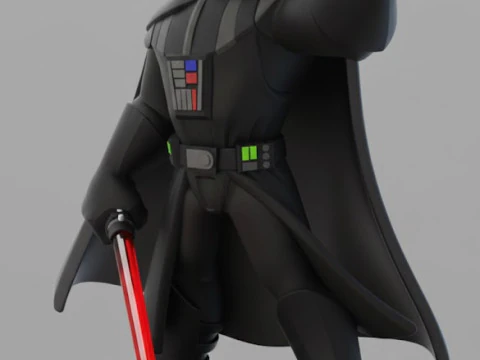 Bonecos 3D-Stil Manga Anime Star War Darth Vader Stil Caricato 3D Druckmodell