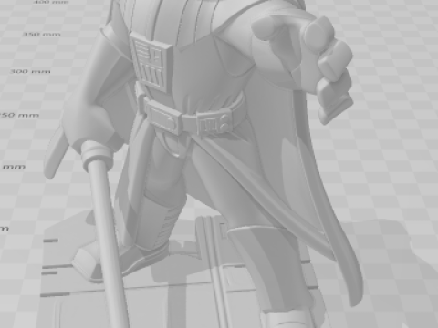 बोनकोस 3डी स्टाइल मंगा एनीमे स्टार वार डार्थ वाडर स्टाइल कैरिकैटो 3D प्रिंट मॉडल