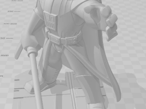 Bonecos 3d style manga anime starwar dart vader style caricato 3D Print Model