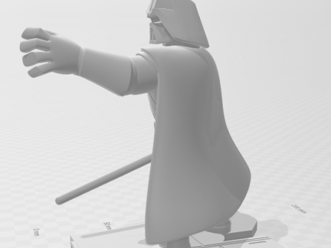 बोनकोस 3डी स्टाइल मंगा एनीमे स्टार वार डार्थ वाडर स्टाइल कैरिकैटो 3D प्रिंट मॉडल