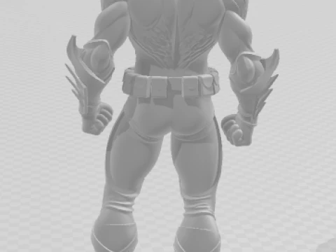 Bonecos 3d style manga anime batman night wing heroes style caricato 3D Print Model