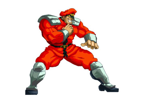 Bonecos 3d style manga anime street fighters bison style caricato 3D Print Model