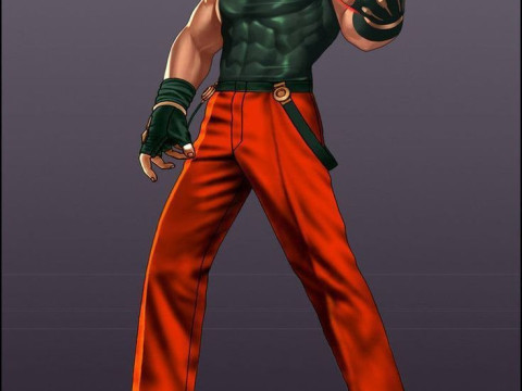Bonecos 3d style manga anime kof rugal style caricato 3D Print Model
