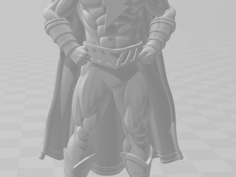 Bonecos 3d style manga anime heroes dc shazam style caricato 3D Print Model