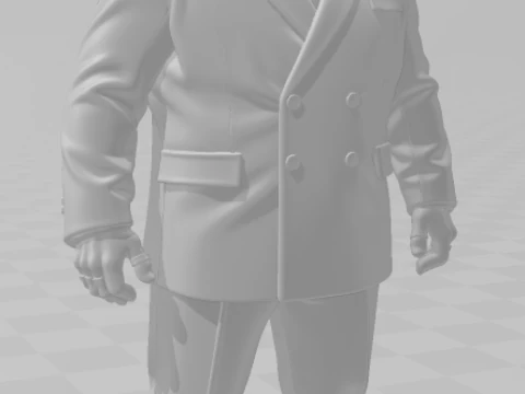 Bonecos 3d style manga anime heroes marvel king ping rei crime style caricato 3D Print Model