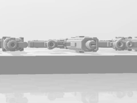 Bonecos 3d style manga anime weapons rack gta cod style caricato 3D Print Model