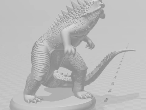 Bonecos 3d style manga anime godzila style caricato 3D Print Model