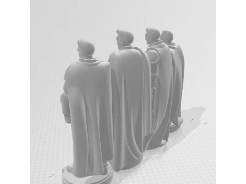 Bonecos 3d style manga anime batman batclan style caricato 3D Print Model