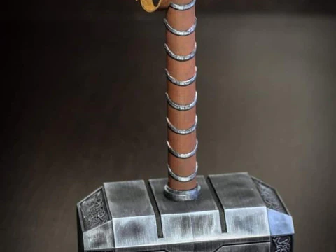 Bonecos 3D styl manga anime mjolnir Thor Marvel styl caricato Model do druku 3D