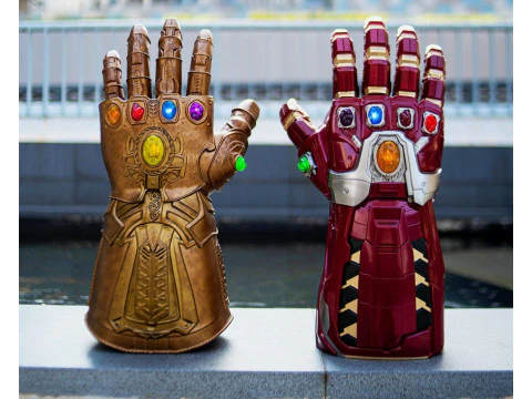 Bonecos 3D styl manga anime nieskończoność rękawica Marvel styl caricato Model do druku 3D