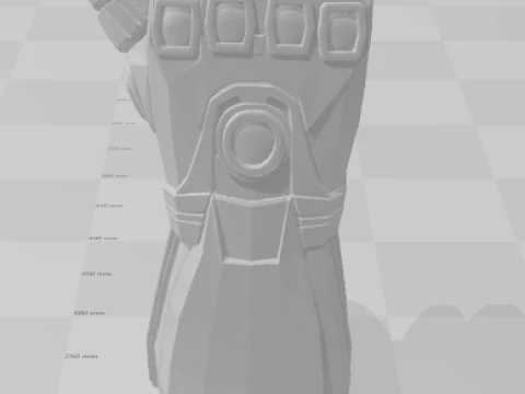 Bonecos 3d style manga anime infinity gauntlet marvel manopla style caricato 3D Print Model