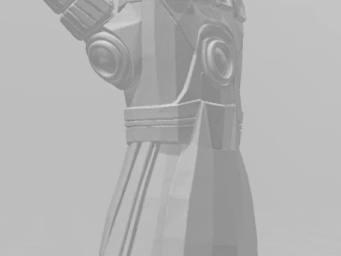 Bonecos 3d style manga anime infinity gauntlet marvel manopla style caricato 3D Print Model