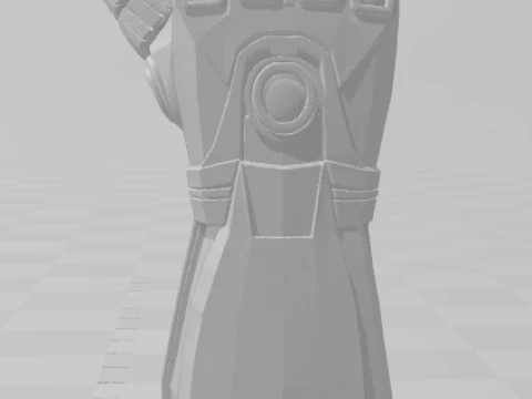 Bonecos 3d style manga anime infinity gauntlet marvel manopla style caricato 3D Print Model