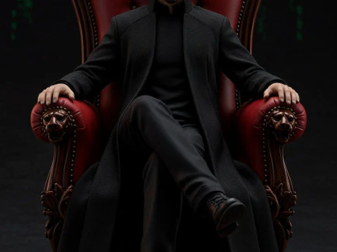 Bonecos 3D styl manga anime Keanu matrix bohaterowie styl caricato Model do druku 3D