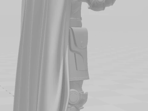 Bonecos 3d style manga anime marvel dr doom heroes style caricato 3D Print Model