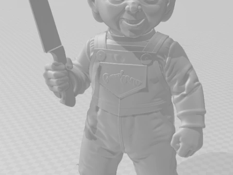Bonecos 3d style manga anime Brinquedo Assassino Childs Play chucky style caricato 3D Print Model