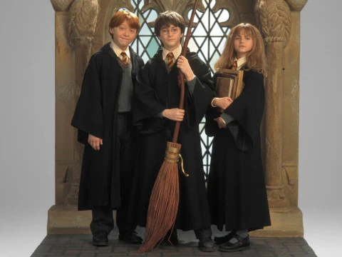 Bonecos 3D styl manga anime harry potter trio caricato Model do druku 3D