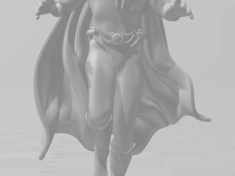 Bonecos 3d style manga anime heroes dr fate style caricato 3D Print Model