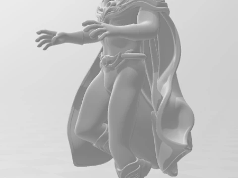 Bonecos 3d style manga anime heroes dr fate style caricato 3D Print Model