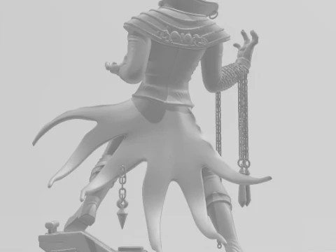 Bonecos 3d style manga anime dc batman wholaug style caricato 3D Print Model