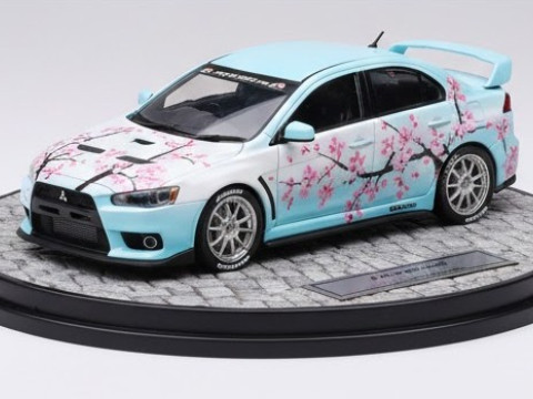 Bonecos 3d style manga anime car race lancer style caricato 3D Print Model