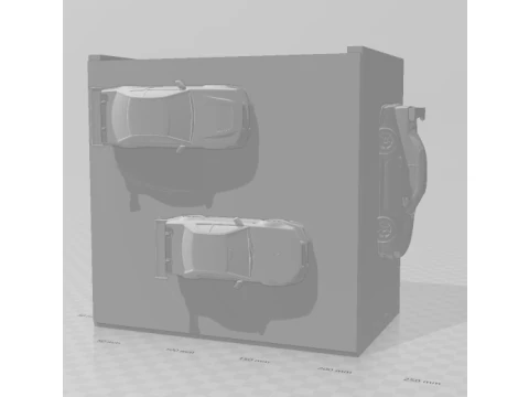 Bonecos 3d style manga anime car race work holder pen style caricato 3D Print Model