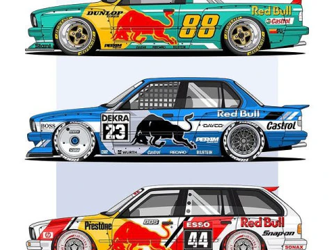 Bonecos 3D manga anime caricato w stylu wyścig&oacute;w samochodowych Model do druku 3D