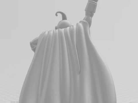 Bonecos 3d style manga anime dragon ball majinbuu style caricato 3D Print Model