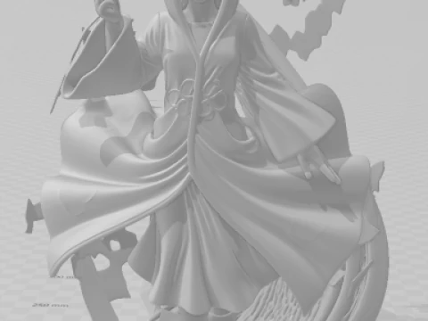 Bonecos 3D styl manga anime naruto konam styl caricato Model do druku 3D