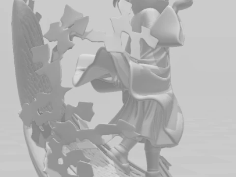 Bonecos 3D styl manga anime naruto konam styl caricato Model do druku 3D